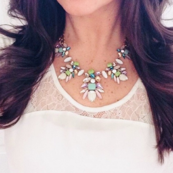 Stella & Dot | Crystal Encrusted Vntg Gold Gorgeous Trellis Statement Ne… - Picture 4 of 10